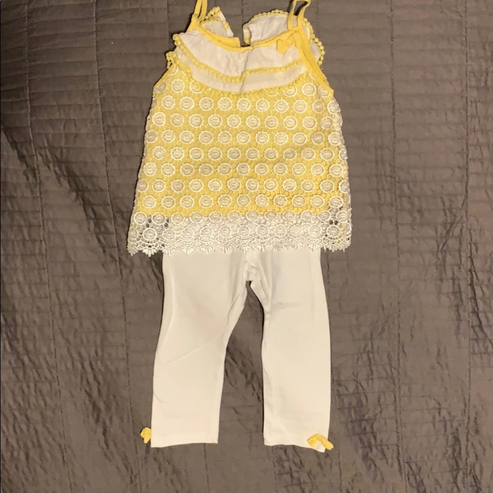 Mudpie baby girl matching outfit